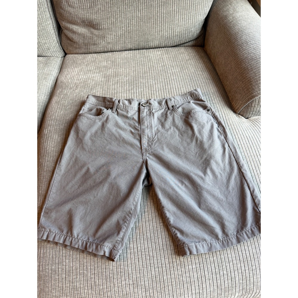 Petrol Field-Filler Mens Gray Utilitarian Denim Canvas Shorts Size 40